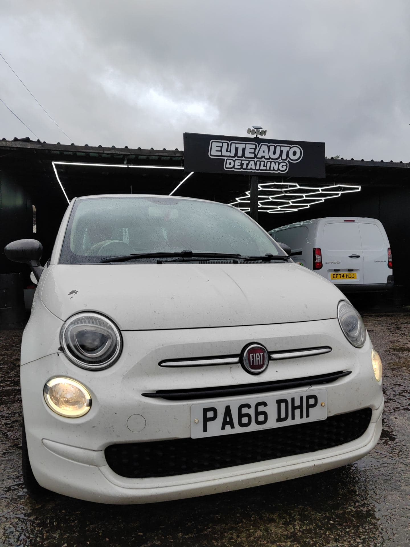 Fiat 500 before detailing
