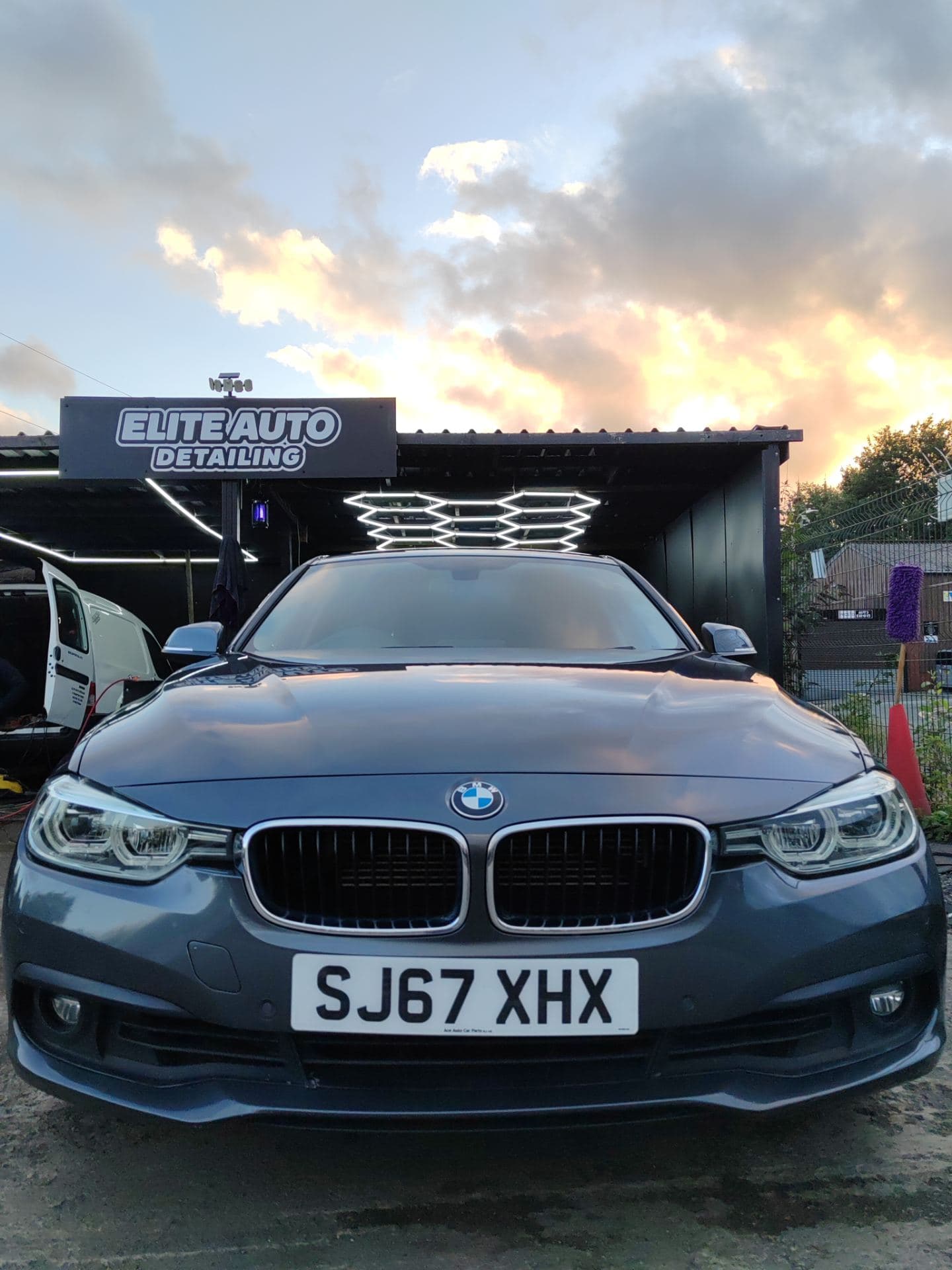 BMW 330e after detailing
