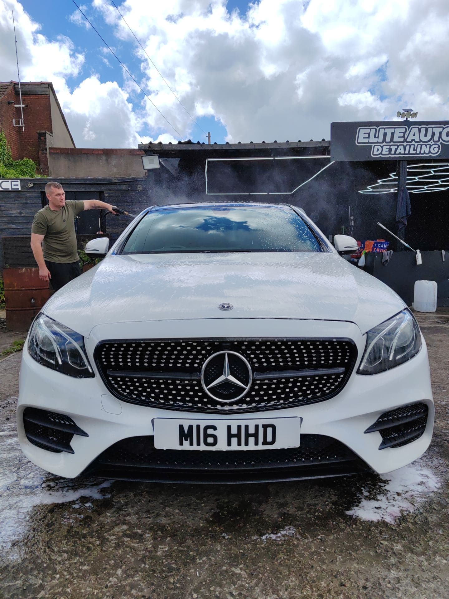 Mercedes C-Class before detailing